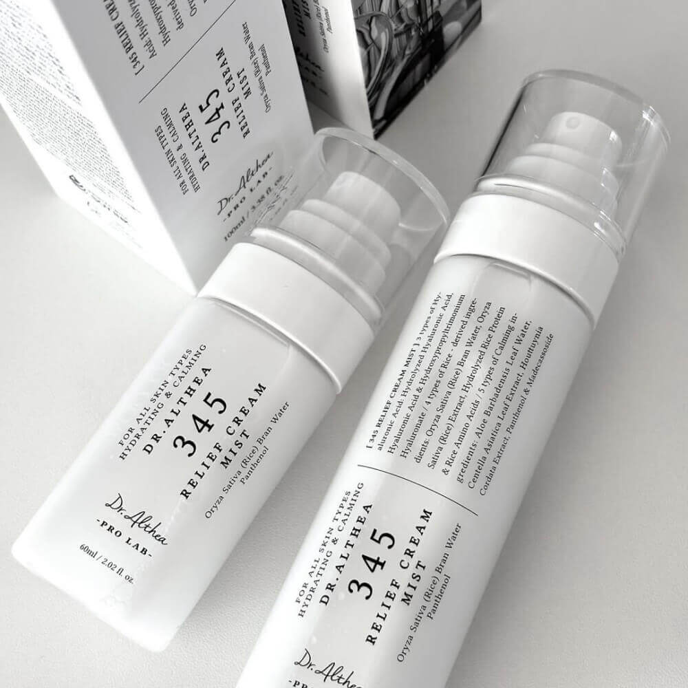 Успокаивающий мист с гидролатом риса и пантенолом Dr. Althea 345 Relief Cream Mist 100 мл