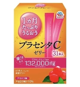 Плацента и Коллаген для красоты и молодости кожи (желе в стиках, вкус ацеролы) (Earth Placenta C Jelly) 1 месяц